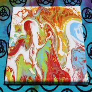 Acrylic Pour Art on Canvas